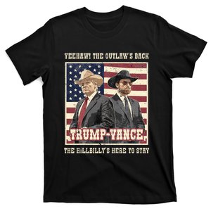 Funny Trump Vance 2024 Outlaw Hillbily Won Inauguration T-Shirt