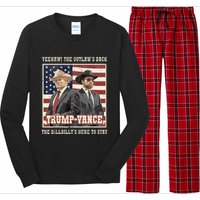 Funny Trump Vance 2024 Outlaw Hillbily Won Inauguration Long Sleeve Pajama Set