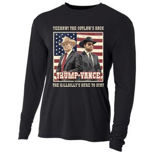 Funny Trump Vance 2024 Outlaw Hillbily Won Inauguration Cooling Performance Long Sleeve Crew