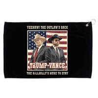 Funny Trump Vance 2024 Outlaw Hillbily Won Inauguration Grommeted Golf Towel