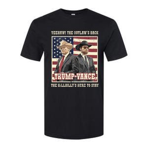 Funny Trump Vance 2024 Outlaw Hillbily Won Inauguration Softstyle CVC T-Shirt