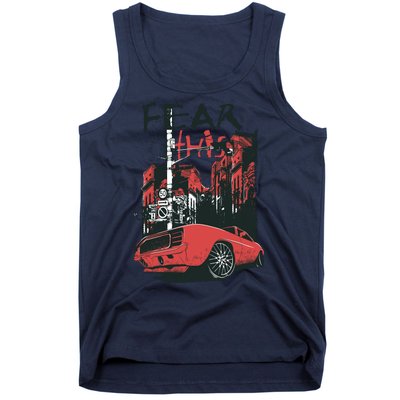 Fear This Vintage Muscle Car Cool City Graphic Tank Top