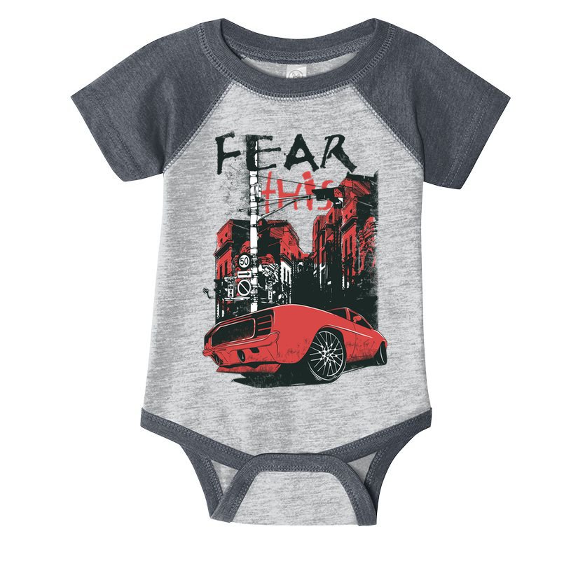 Fear This Vintage Muscle Car Cool City Graphic Infant Baby Jersey Bodysuit