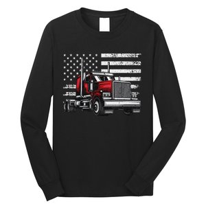 Funny Trucker Vehicle Truck Driver Long Sleeve Shirt