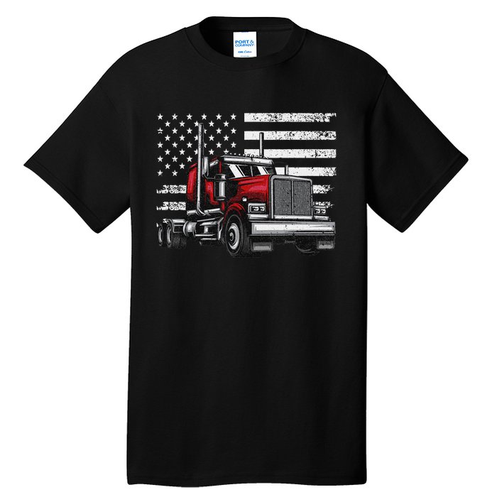 Funny Trucker Vehicle Truck Driver Tall T-Shirt