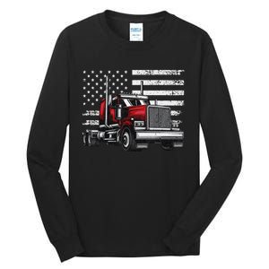 Funny Trucker Vehicle Truck Driver Tall Long Sleeve T-Shirt