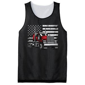 Funny Trucker Vehicle Truck Driver Mesh Reversible Basketball Jersey Tank