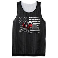 Funny Trucker Vehicle Truck Driver Mesh Reversible Basketball Jersey Tank