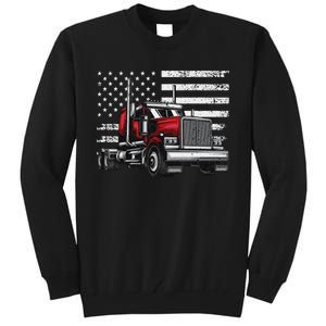 Funny Trucker Vehicle Truck Driver Tall Sweatshirt