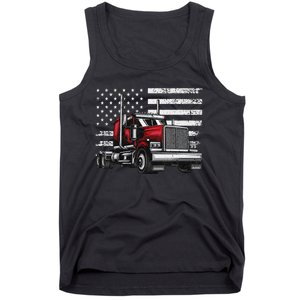 Funny Trucker Vehicle Truck Driver Tank Top