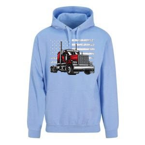 Funny Trucker Vehicle Truck Driver Unisex Surf Hoodie