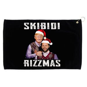 Funny Trump Vance Skibid.I Rizzmas Make Christmas Great Again Grommeted Golf Towel