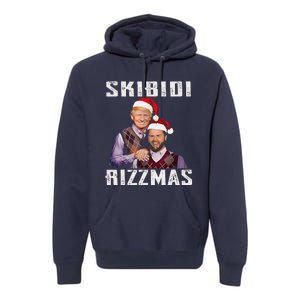 Funny Trump Vance Skibid.I Rizzmas Make Christmas Great Again Premium Hoodie