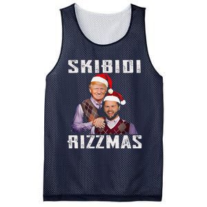 Funny Trump Vance Skibid.I Rizzmas Make Christmas Great Again Mesh Reversible Basketball Jersey Tank