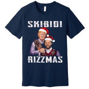 Funny Trump Vance Skibid.I Rizzmas Make Christmas Great Again Premium T-Shirt