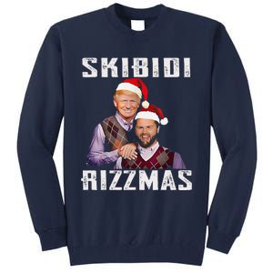 Funny Trump Vance Skibid.I Rizzmas Make Christmas Great Again Tall Sweatshirt