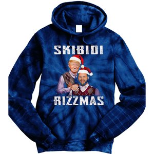 Funny Trump Vance Skibid.I Rizzmas Make Christmas Great Again Tie Dye Hoodie