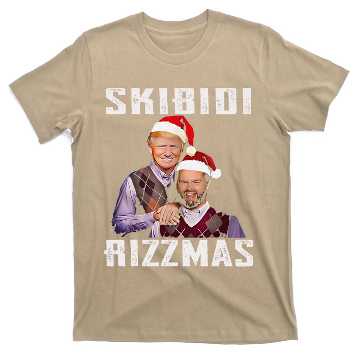 Funny Trump Vance Skibid.I Rizzmas Make Christmas Great Again T-Shirt