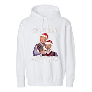 Funny Trump Vance Skibid.I Rizzmas Make Christmas Great Again Garment-Dyed Fleece Hoodie