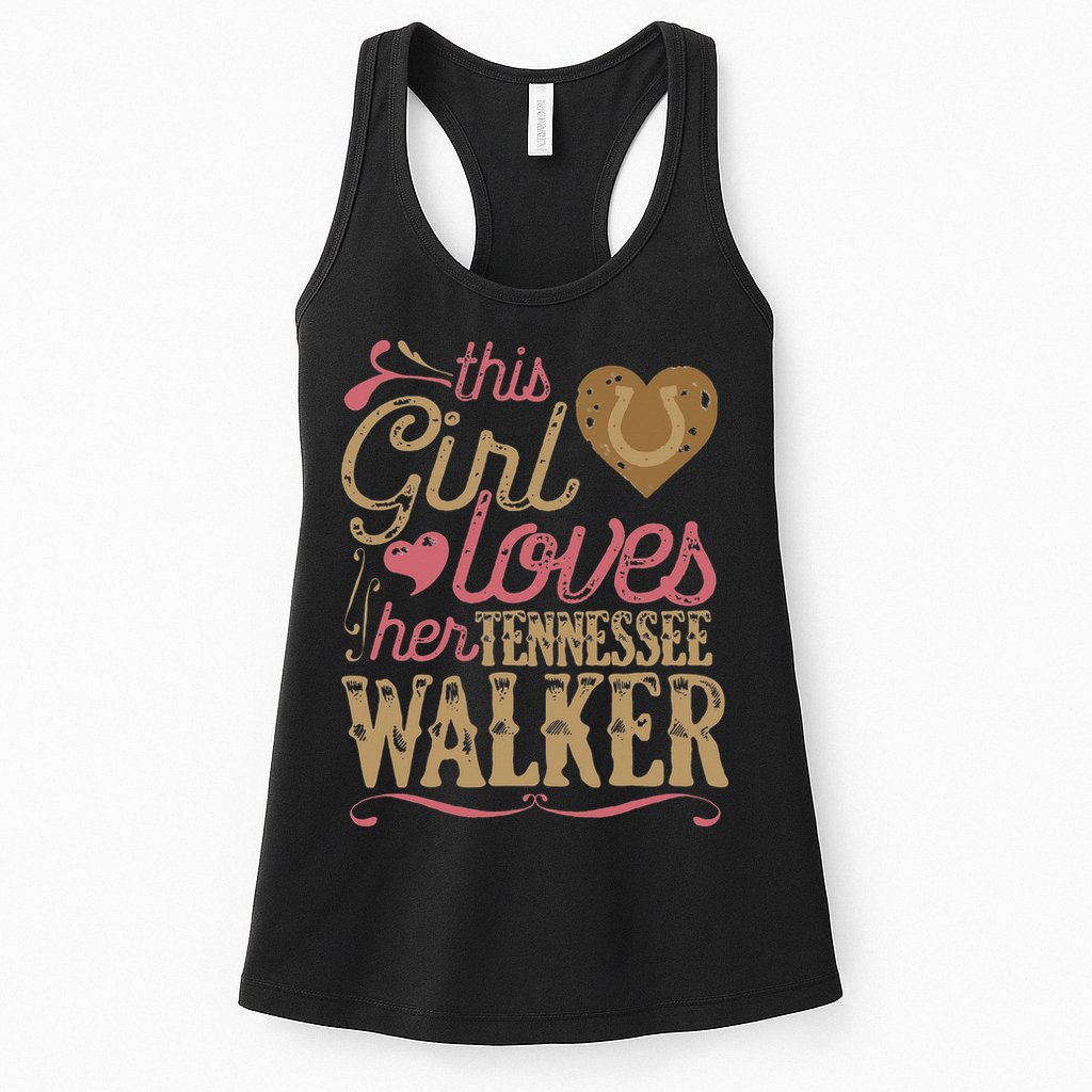 funny Tennessee Walker Horse Gift Tee Walking Womens Tank Top