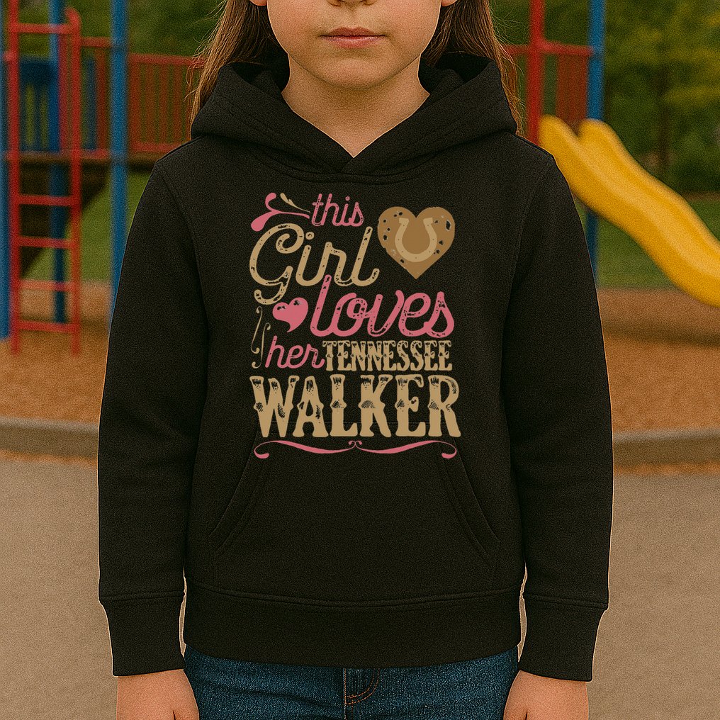 funny Tennessee Walker Horse Gift Tee Walking Kids Hoodie