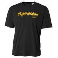 Funny Trump Wrestling Meme Trumpamania 24 Cooling Performance Crew T-Shirt