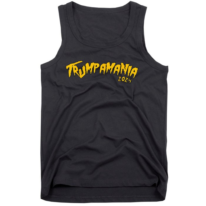 Funny Trump Wrestling Meme Trumpamania 24 Tank Top