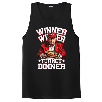 Funny Trump Winner Winner Turkey Dinner Thanksgiving Humor PosiCharge Competitor Tank