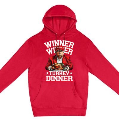 Funny Trump Winner Winner Turkey Dinner Thanksgiving Humor Premium Pullover Hoodie