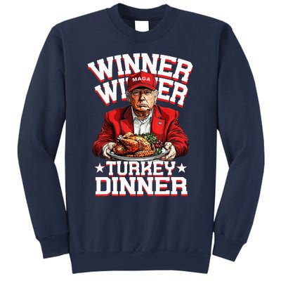 Funny Trump Winner Winner Turkey Dinner Thanksgiving Humor Sweatshirt