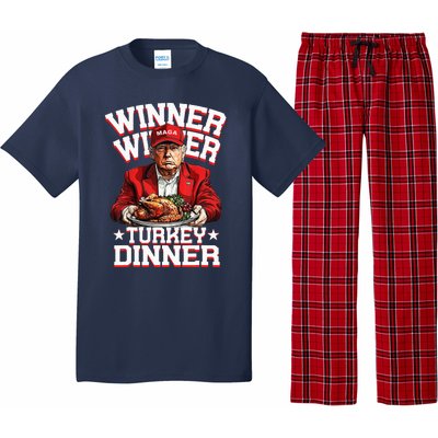 Funny Trump Winner Winner Turkey Dinner Thanksgiving Humor Pajama Set