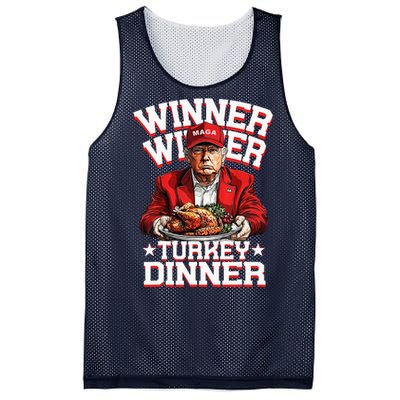 Funny Trump Winner Winner Turkey Dinner Thanksgiving Humor Mesh Reversible Basketball Jersey Tank