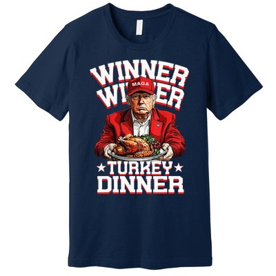 Funny Trump Winner Winner Turkey Dinner Thanksgiving Humor Premium T-Shirt