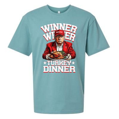 Funny Trump Winner Winner Turkey Dinner Thanksgiving Humor Sueded Cloud Jersey T-Shirt