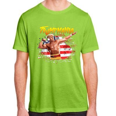 Funny Trumpmania Wrestling Meme 2024 Usa Flag Trump Rally Adult ChromaSoft Performance T-Shirt