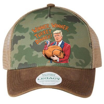 Funny Trump Winner Winner Turkey Dinner Thanksgiving Cute Gift Legacy Tie Dye Trucker Hat