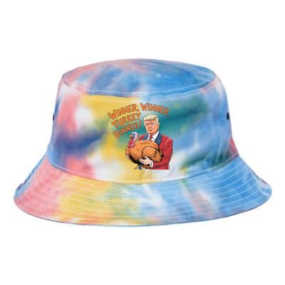 Funny Trump Winner Winner Turkey Dinner Thanksgiving Cute Gift Tie Dye Newport Bucket Hat