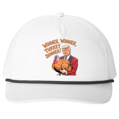 Funny Trump Winner Winner Turkey Dinner Thanksgiving Cute Gift Snapback Five-Panel Rope Hat