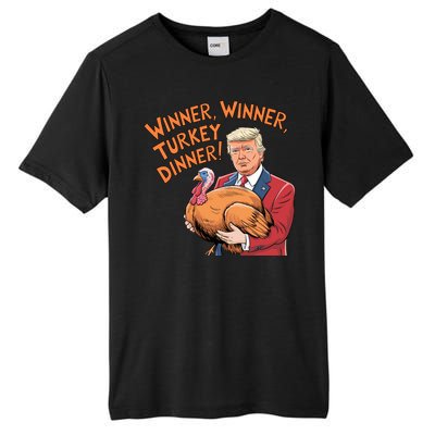 Funny Trump Winner Winner Turkey Dinner Thanksgiving Cute Gift Tall Fusion ChromaSoft Performance T-Shirt