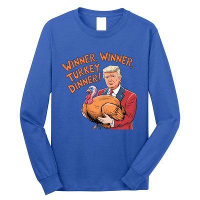 Funny Trump Winner Winner Turkey Dinner Thanksgiving Cute Gift Long Sleeve Shirt