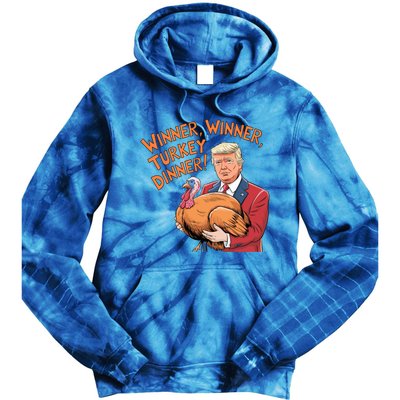 Funny Trump Winner Winner Turkey Dinner Thanksgiving Cute Gift Tie Dye Hoodie