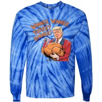 Funny Trump Winner Winner Turkey Dinner Thanksgiving Cute Gift Tie-Dye Long Sleeve Shirt