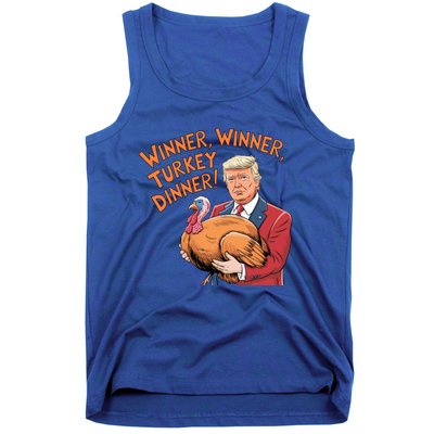 Funny Trump Winner Winner Turkey Dinner Thanksgiving Cute Gift Tank Top