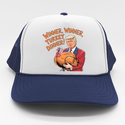 Funny Trump Winner Winner Turkey Dinner Thanksgiving Cute Gift Trucker Hat