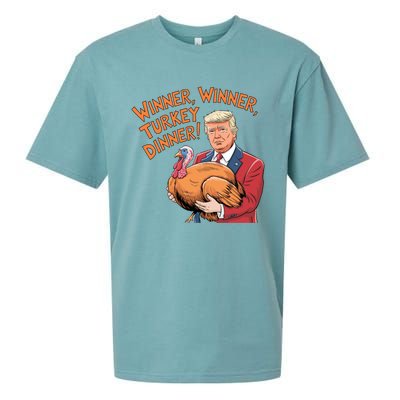 Funny Trump Winner Winner Turkey Dinner Thanksgiving Cute Gift Sueded Cloud Jersey T-Shirt