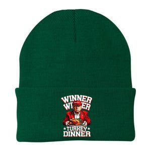 Funny Trump Winner Winner Turkey Dinner Thanksgiving Apparel Knit Cap Winter Beanie