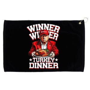 Funny Trump Winner Winner Turkey Dinner Thanksgiving Apparel Grommeted Golf Towel