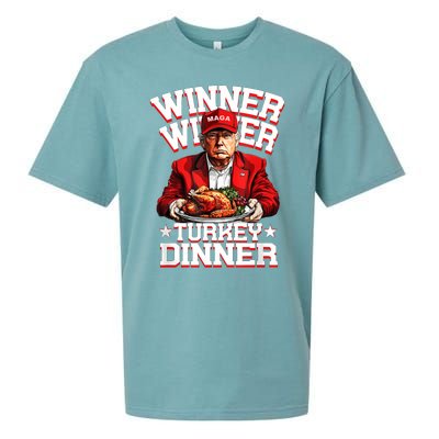 Funny Trump Winner Winner Turkey Dinner Thanksgiving Apparel Sueded Cloud Jersey T-Shirt