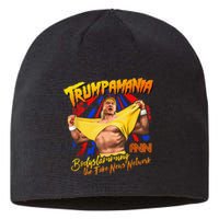 Funny Trump Wrestling Meme Fake News Trumpamania Sustainable Beanie