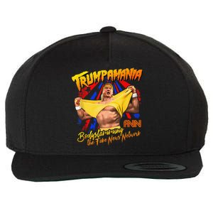 Funny Trump Wrestling Meme Fake News Trumpamania Wool Snapback Cap